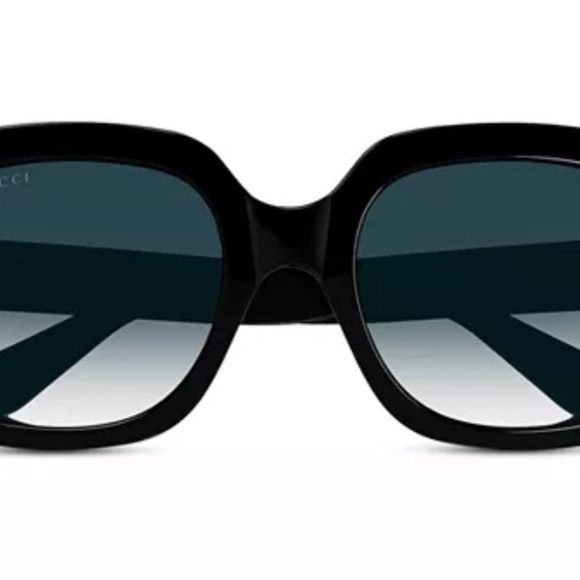 Gucci Black Minimal Square Sunglasses w/Logo main image 10